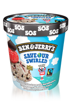 Topped Strawberry Swirled